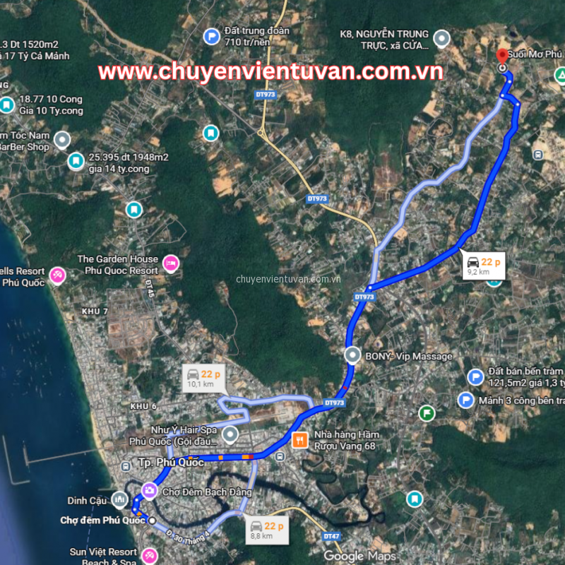 MUA ĐẤT ẤP CÂY THÔNG TRONG – CỬA DƯƠNG, PHÚ QUỐC: CƠ HỘI ĐẦU TƯ SINH LỜI VỚI GIÁ CHỈ 2.2 TỶ/CÔNG