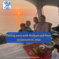 Fishing story with Michael and Peter on January 19, 2024